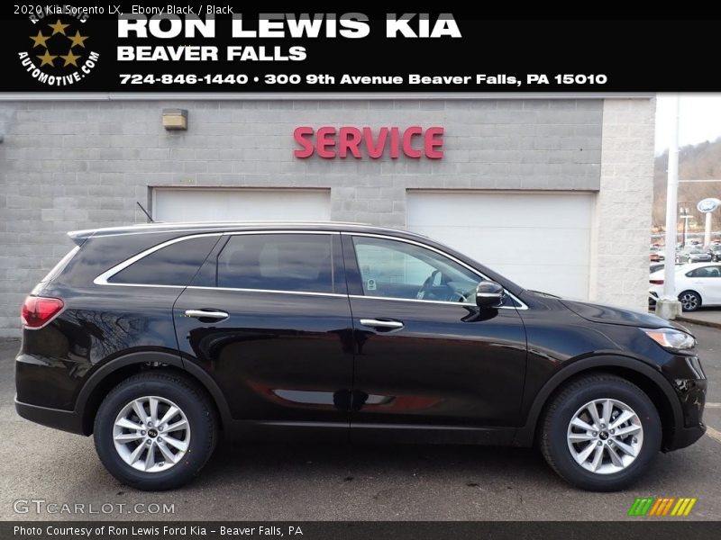 Ebony Black / Black 2020 Kia Sorento LX