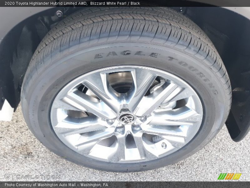 Blizzard White Pearl / Black 2020 Toyota Highlander Hybrid Limited AWD