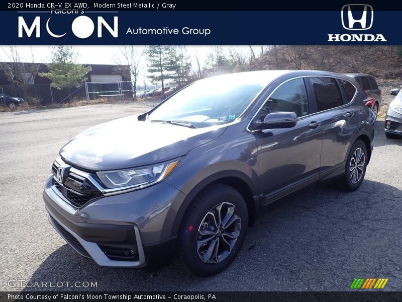 Modern Steel Metallic / Gray 2020 Honda CR-V EX AWD