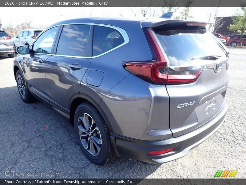 Modern Steel Metallic / Gray 2020 Honda CR-V EX AWD