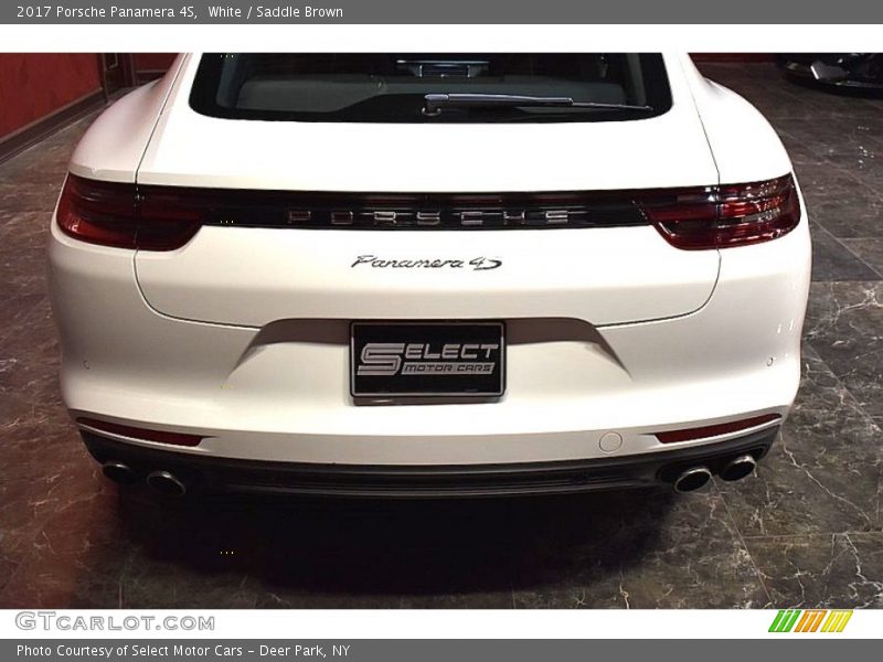 White / Saddle Brown 2017 Porsche Panamera 4S