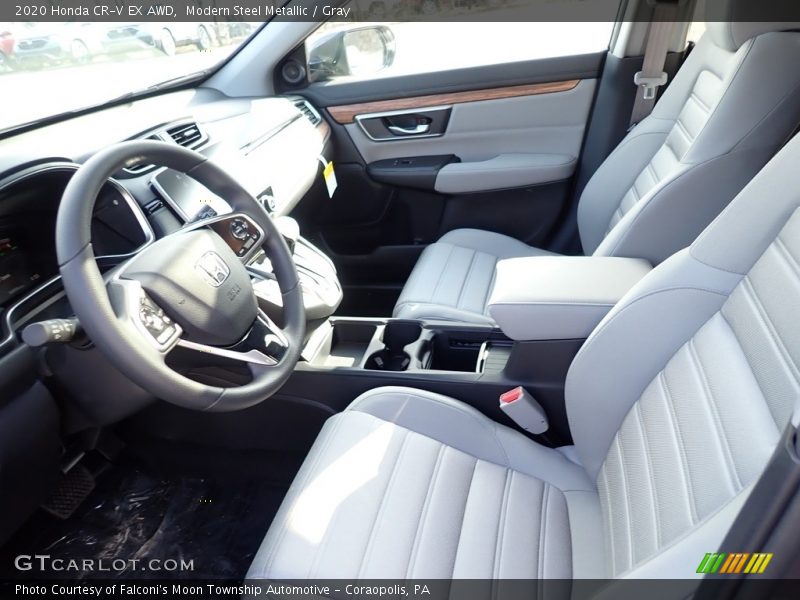 Modern Steel Metallic / Gray 2020 Honda CR-V EX AWD
