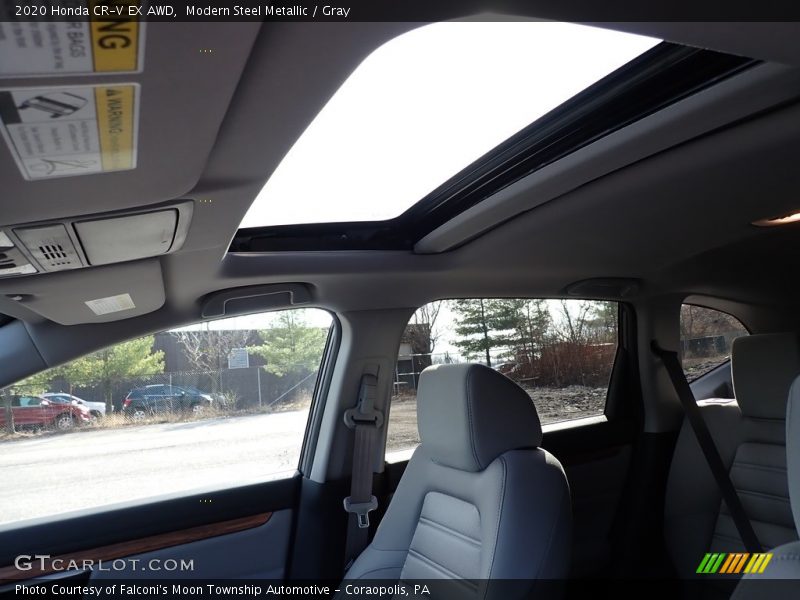 Modern Steel Metallic / Gray 2020 Honda CR-V EX AWD