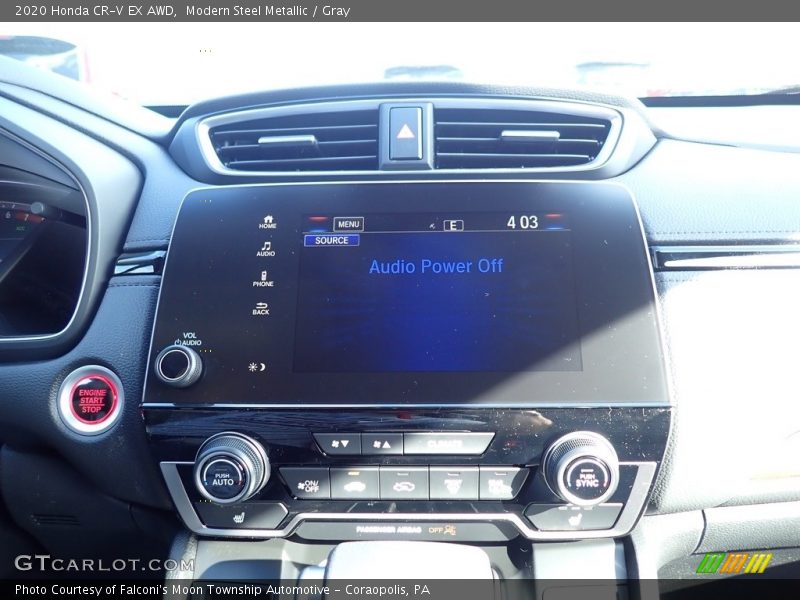 Modern Steel Metallic / Gray 2020 Honda CR-V EX AWD