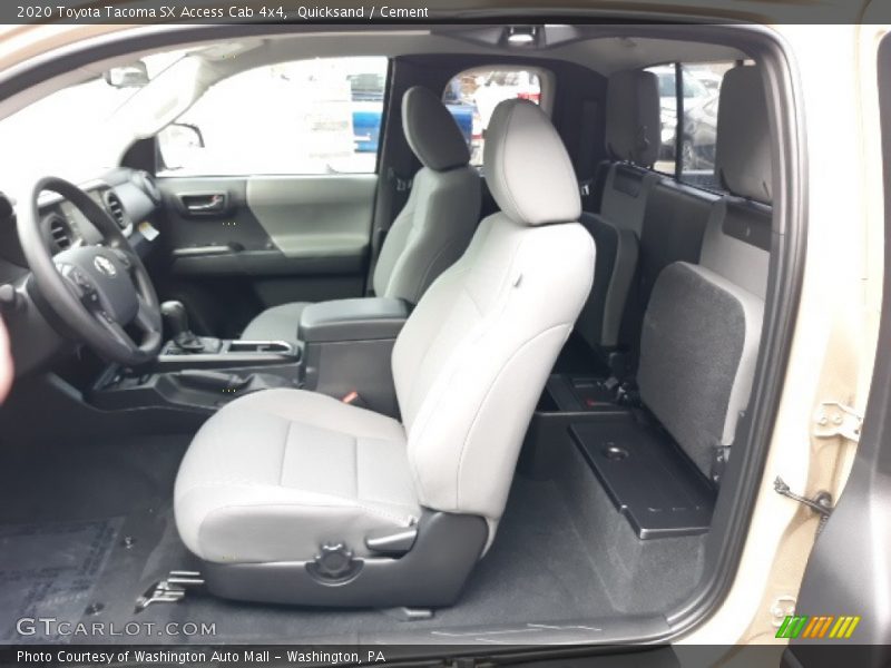  2020 Tacoma SX Access Cab 4x4 Cement Interior