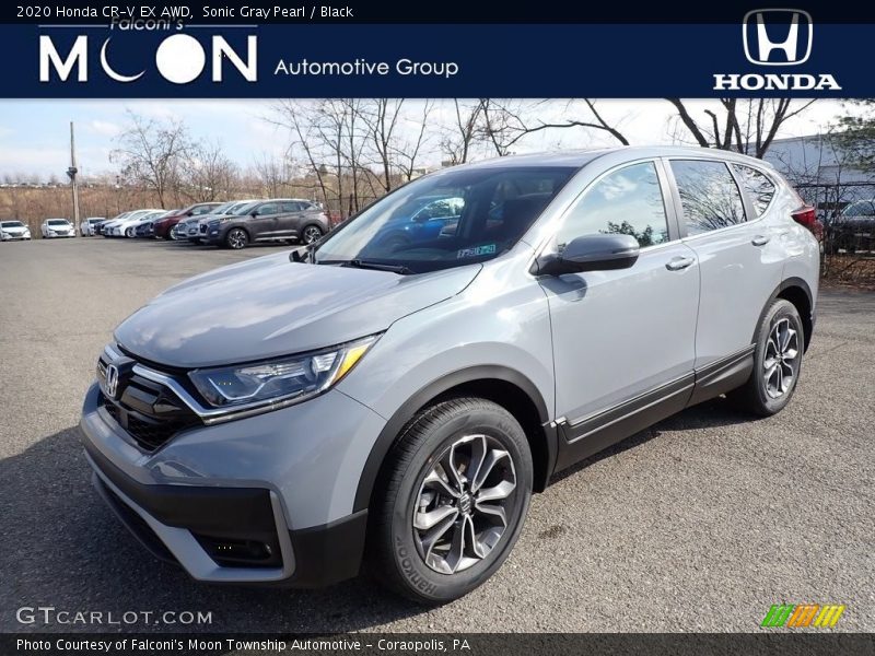 Sonic Gray Pearl / Black 2020 Honda CR-V EX AWD