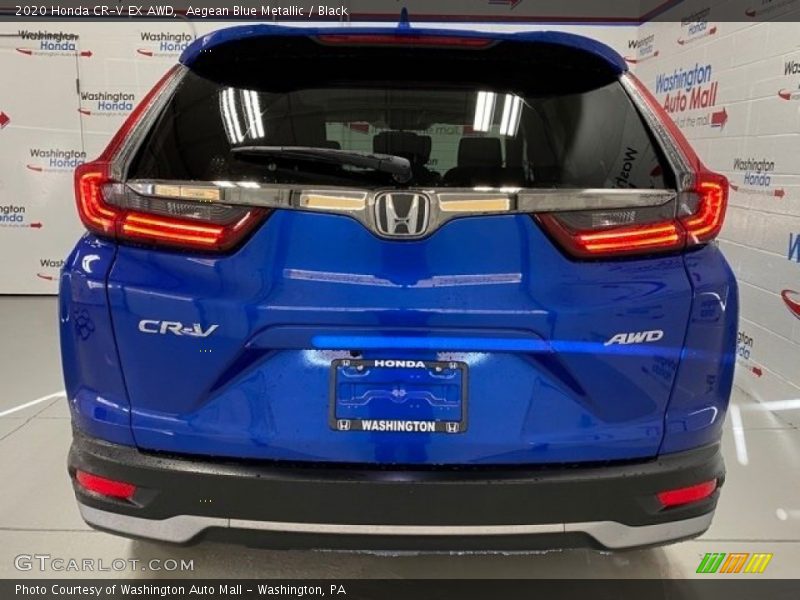 Aegean Blue Metallic / Black 2020 Honda CR-V EX AWD