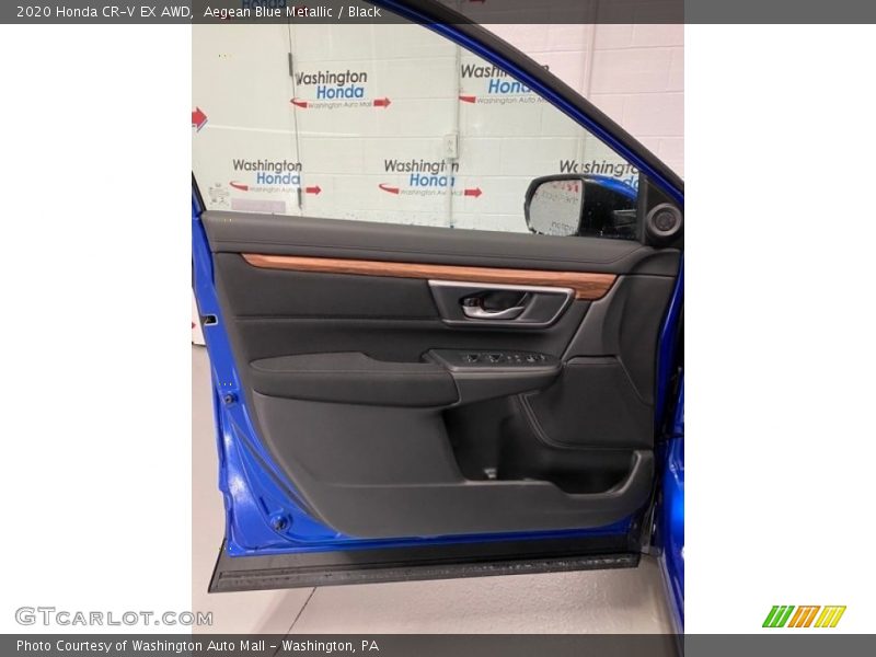 Aegean Blue Metallic / Black 2020 Honda CR-V EX AWD