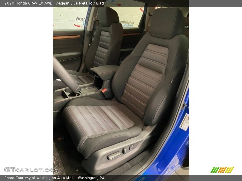Aegean Blue Metallic / Black 2020 Honda CR-V EX AWD
