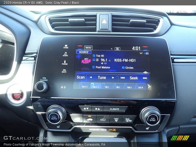 Sonic Gray Pearl / Black 2020 Honda CR-V EX AWD