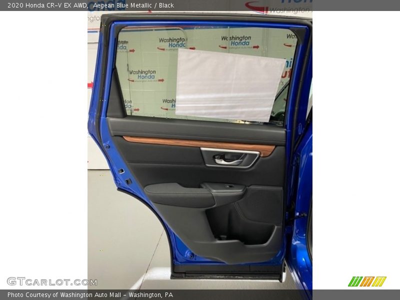 Aegean Blue Metallic / Black 2020 Honda CR-V EX AWD