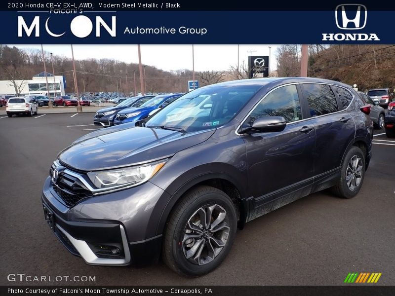 Modern Steel Metallic / Black 2020 Honda CR-V EX-L AWD