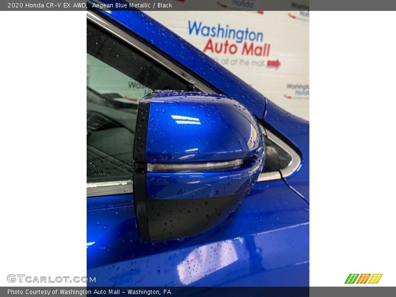 Aegean Blue Metallic / Black 2020 Honda CR-V EX AWD