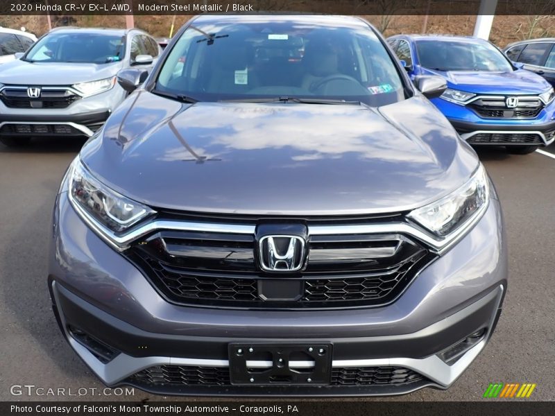 Modern Steel Metallic / Black 2020 Honda CR-V EX-L AWD