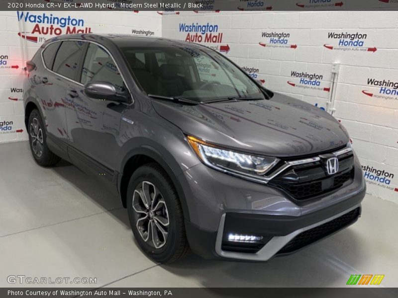 Modern Steel Metallic / Black 2020 Honda CR-V EX-L AWD Hybrid