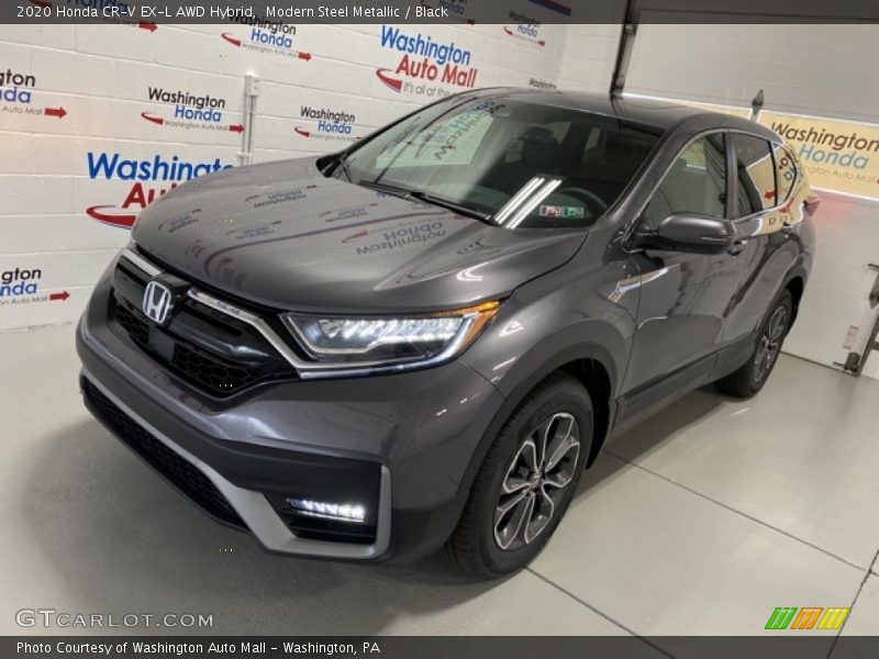 Modern Steel Metallic / Black 2020 Honda CR-V EX-L AWD Hybrid