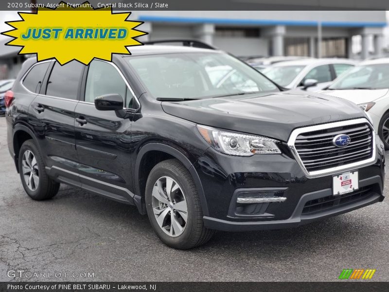 Crystal Black Silica / Slate 2020 Subaru Ascent Premium