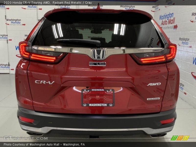 Radiant Red Metallic / Gray 2020 Honda CR-V Touring AWD