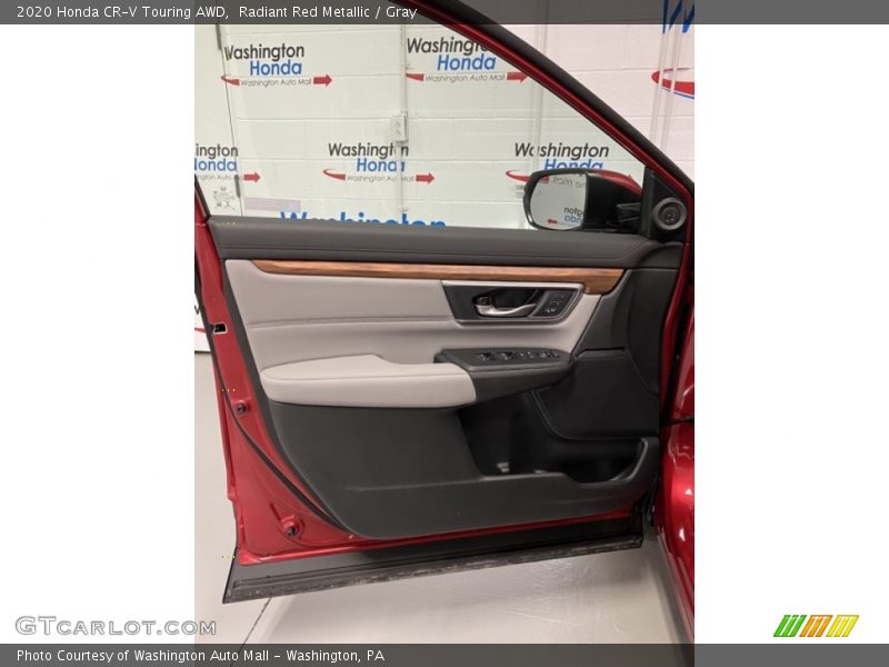 Radiant Red Metallic / Gray 2020 Honda CR-V Touring AWD