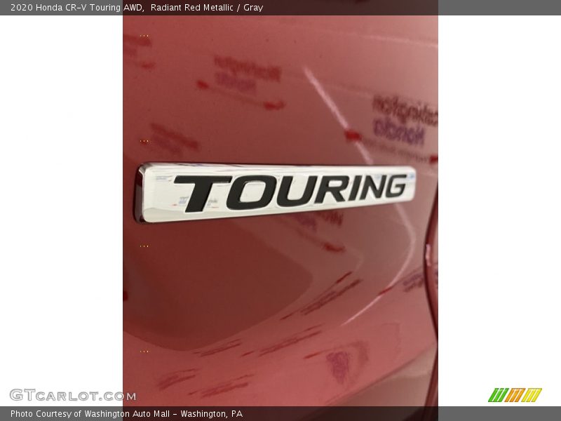 Radiant Red Metallic / Gray 2020 Honda CR-V Touring AWD