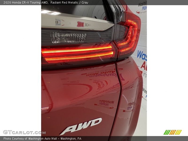 Radiant Red Metallic / Gray 2020 Honda CR-V Touring AWD