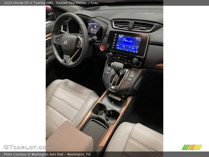 Radiant Red Metallic / Gray 2020 Honda CR-V Touring AWD