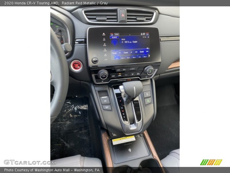 Radiant Red Metallic / Gray 2020 Honda CR-V Touring AWD