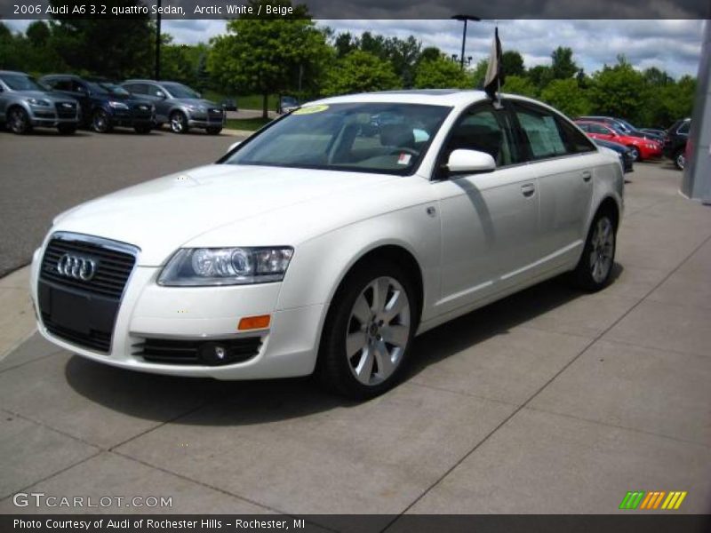 Arctic White / Beige 2006 Audi A6 3.2 quattro Sedan