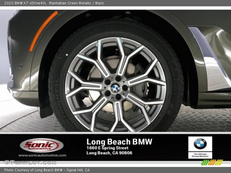 Manhattan Green Metallic / Black 2020 BMW X7 xDrive40i