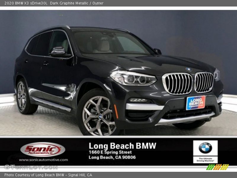 Dark Graphite Metallic / Oyster 2020 BMW X3 sDrive30i