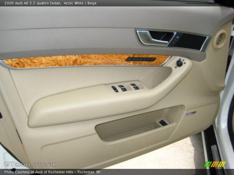 Arctic White / Beige 2006 Audi A6 3.2 quattro Sedan