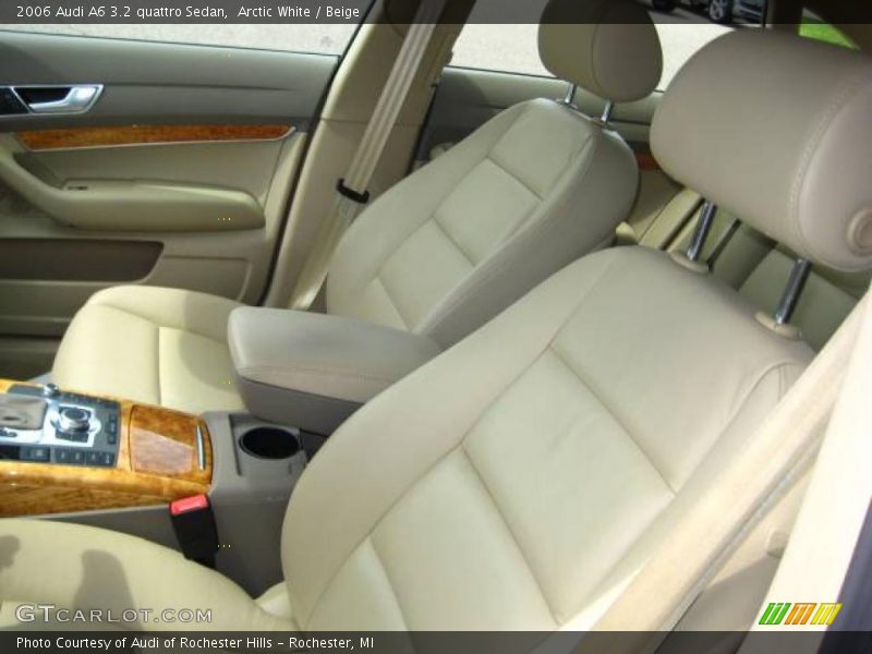 Arctic White / Beige 2006 Audi A6 3.2 quattro Sedan
