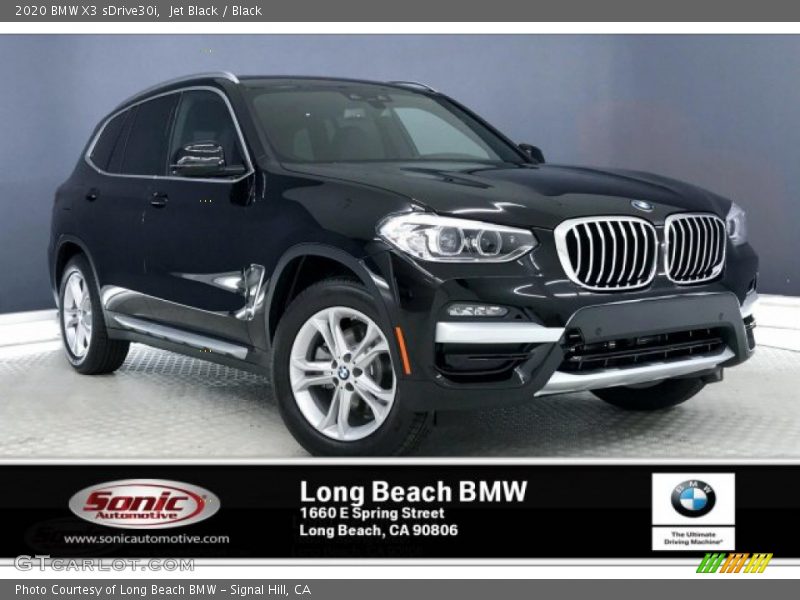 Jet Black / Black 2020 BMW X3 sDrive30i