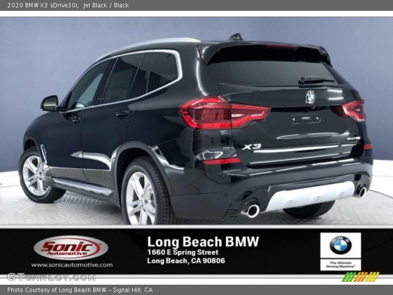Jet Black / Black 2020 BMW X3 sDrive30i