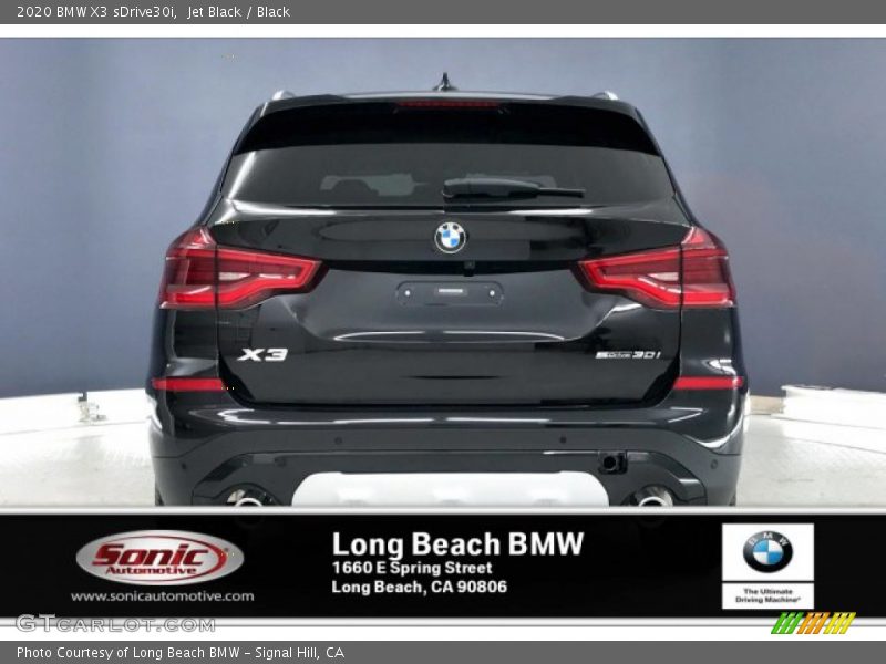 Jet Black / Black 2020 BMW X3 sDrive30i