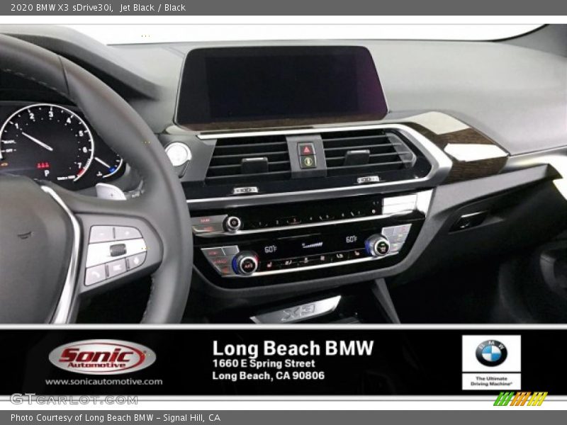 Jet Black / Black 2020 BMW X3 sDrive30i