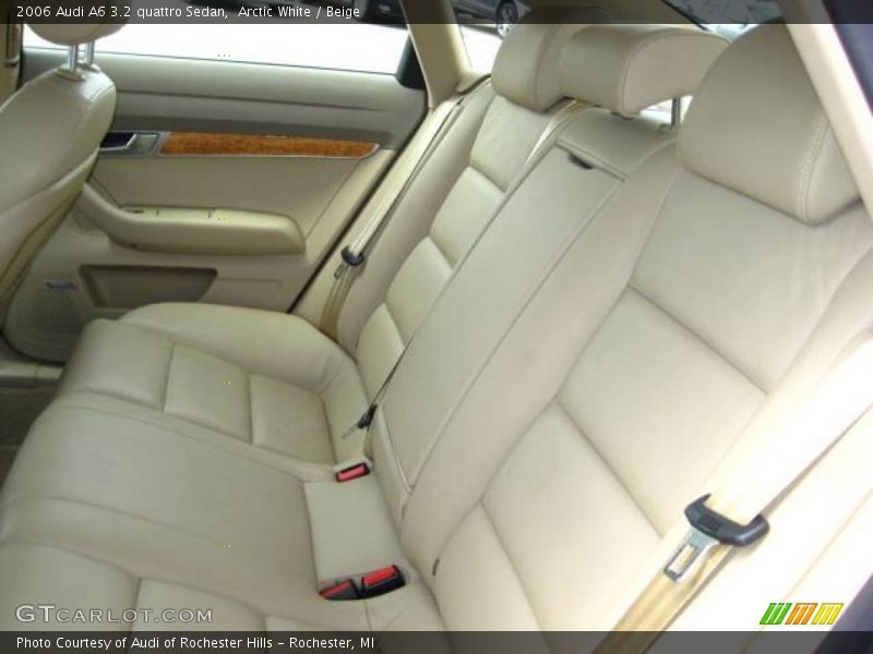 Arctic White / Beige 2006 Audi A6 3.2 quattro Sedan