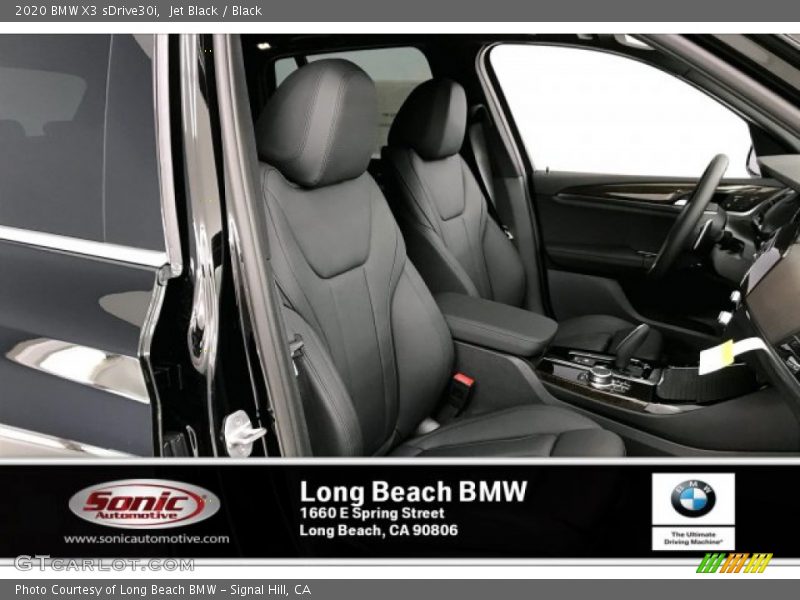 Jet Black / Black 2020 BMW X3 sDrive30i