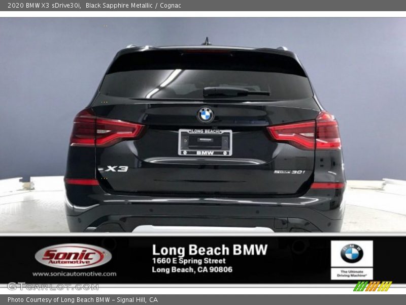 Black Sapphire Metallic / Cognac 2020 BMW X3 sDrive30i