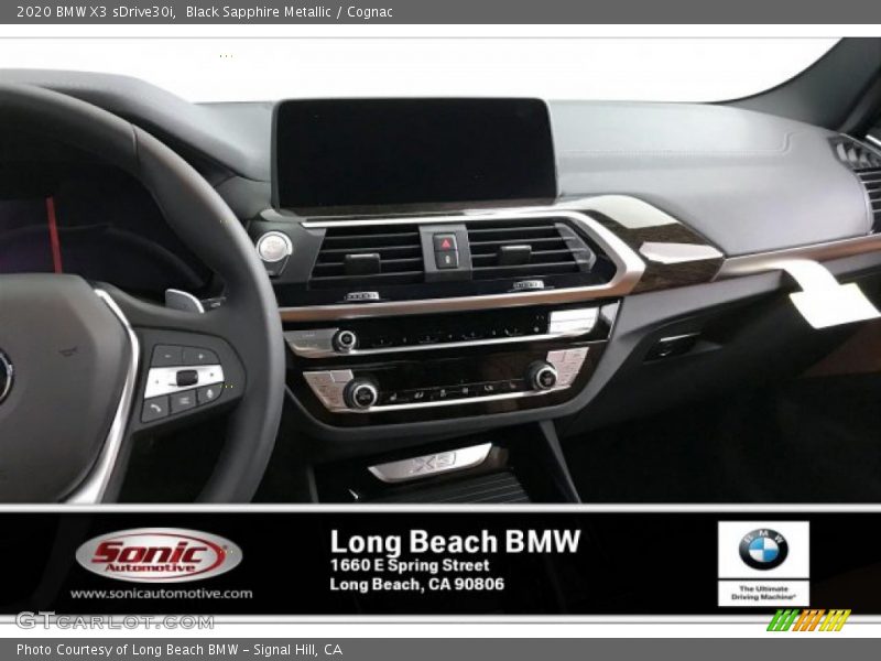 Black Sapphire Metallic / Cognac 2020 BMW X3 sDrive30i
