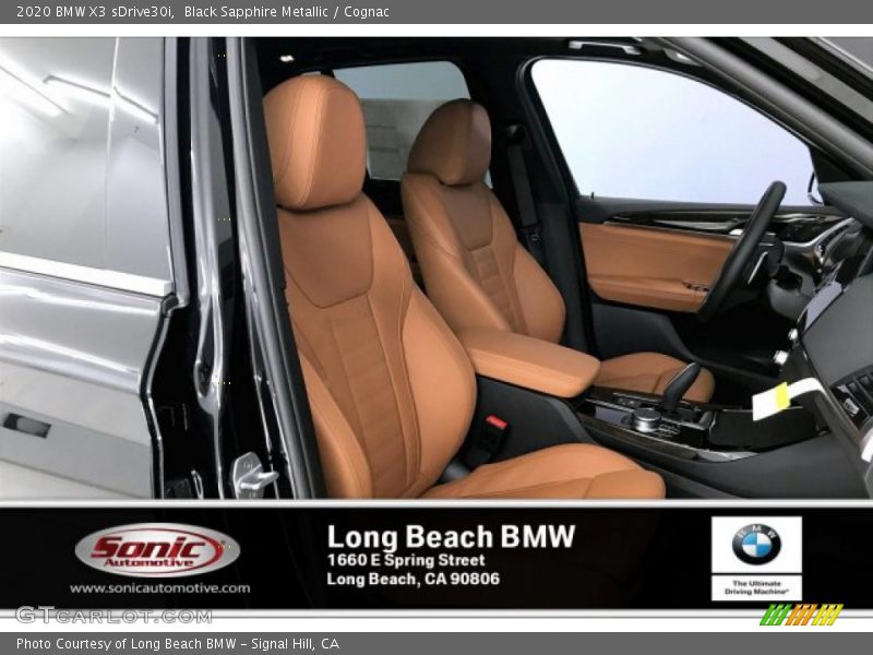 Black Sapphire Metallic / Cognac 2020 BMW X3 sDrive30i