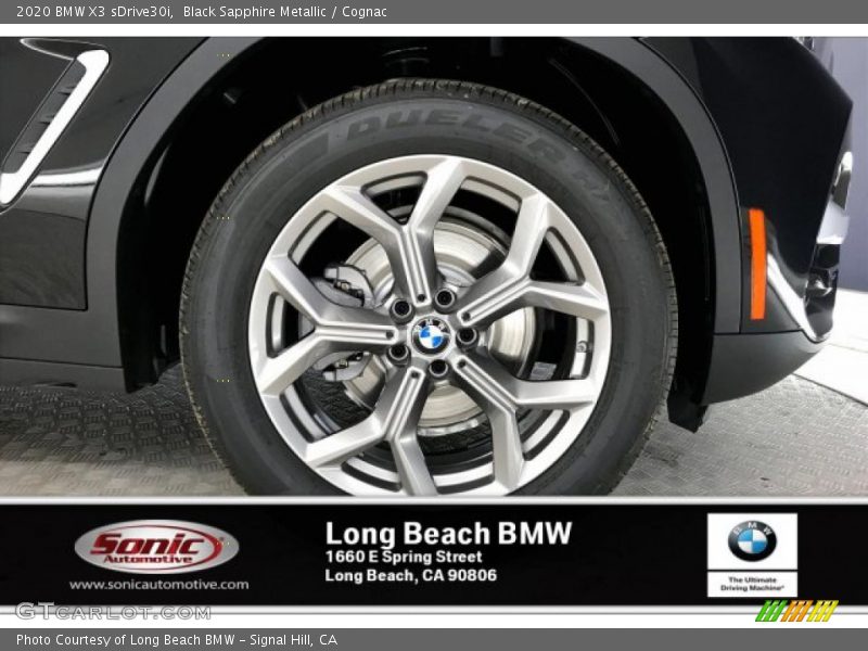 Black Sapphire Metallic / Cognac 2020 BMW X3 sDrive30i