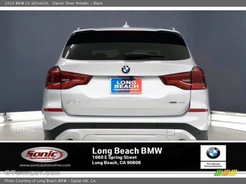 Glacier Silver Metallic / Black 2020 BMW X3 sDrive30i