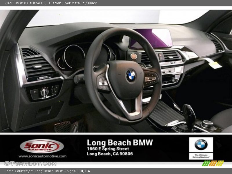 Glacier Silver Metallic / Black 2020 BMW X3 sDrive30i