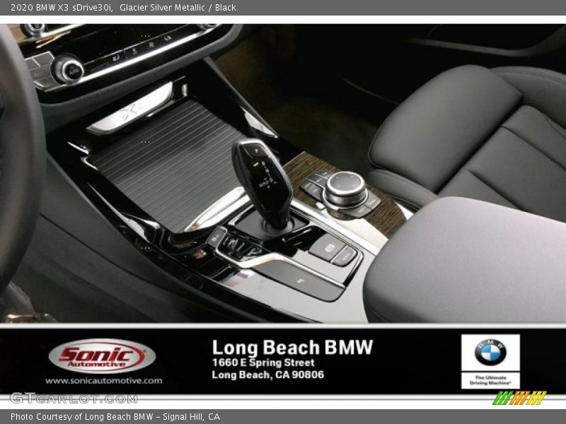 Glacier Silver Metallic / Black 2020 BMW X3 sDrive30i