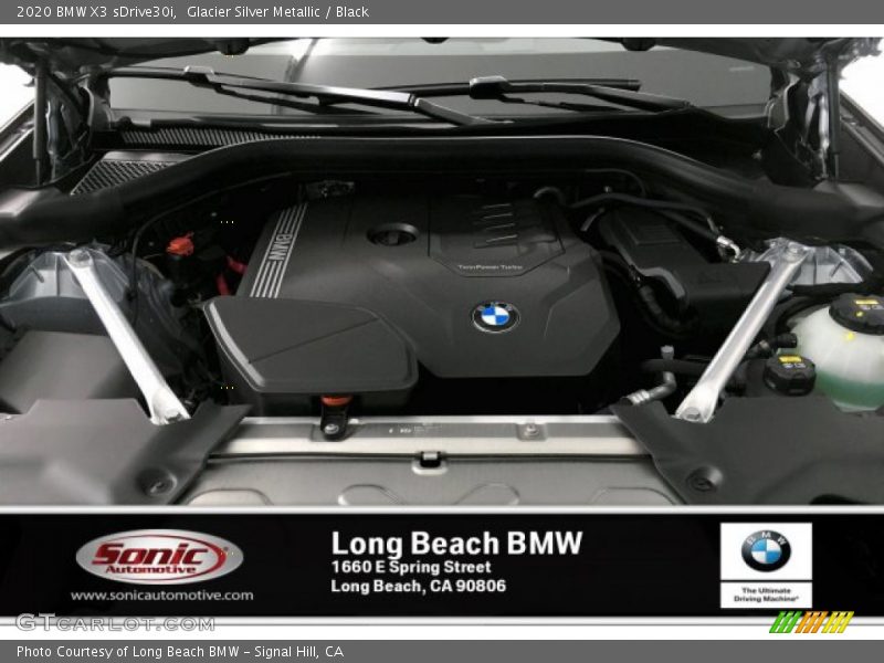 Glacier Silver Metallic / Black 2020 BMW X3 sDrive30i