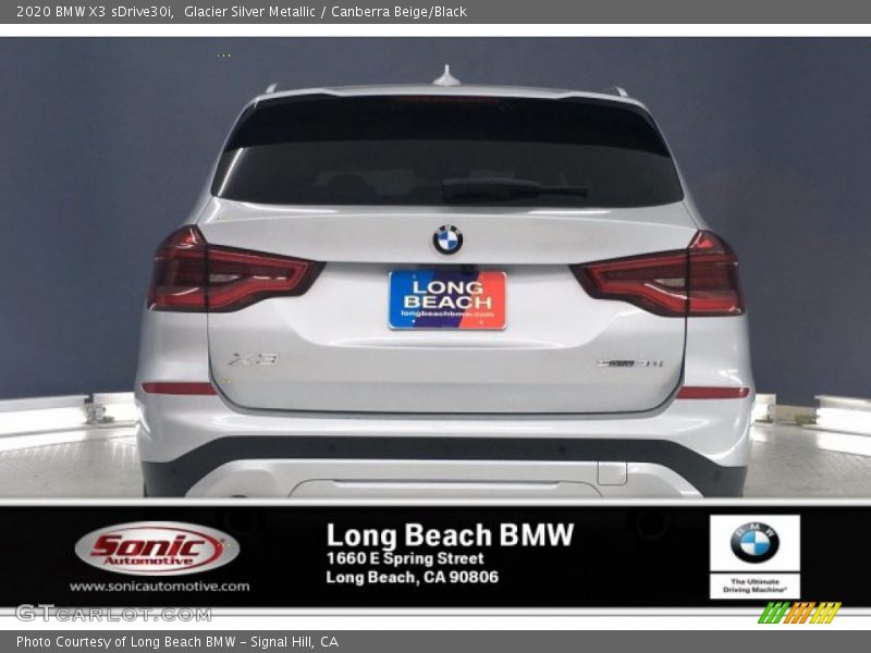 Glacier Silver Metallic / Canberra Beige/Black 2020 BMW X3 sDrive30i