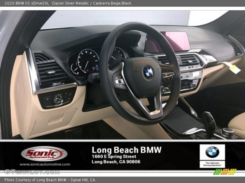 Glacier Silver Metallic / Canberra Beige/Black 2020 BMW X3 sDrive30i