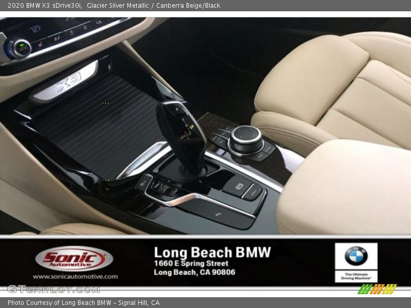 Glacier Silver Metallic / Canberra Beige/Black 2020 BMW X3 sDrive30i