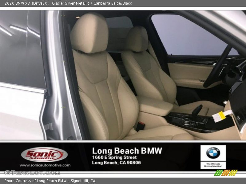 Glacier Silver Metallic / Canberra Beige/Black 2020 BMW X3 sDrive30i